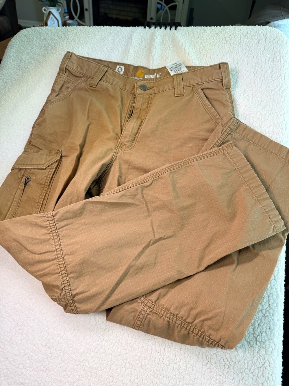 Carhartt Men's Cargo Pants in Brown/Tan